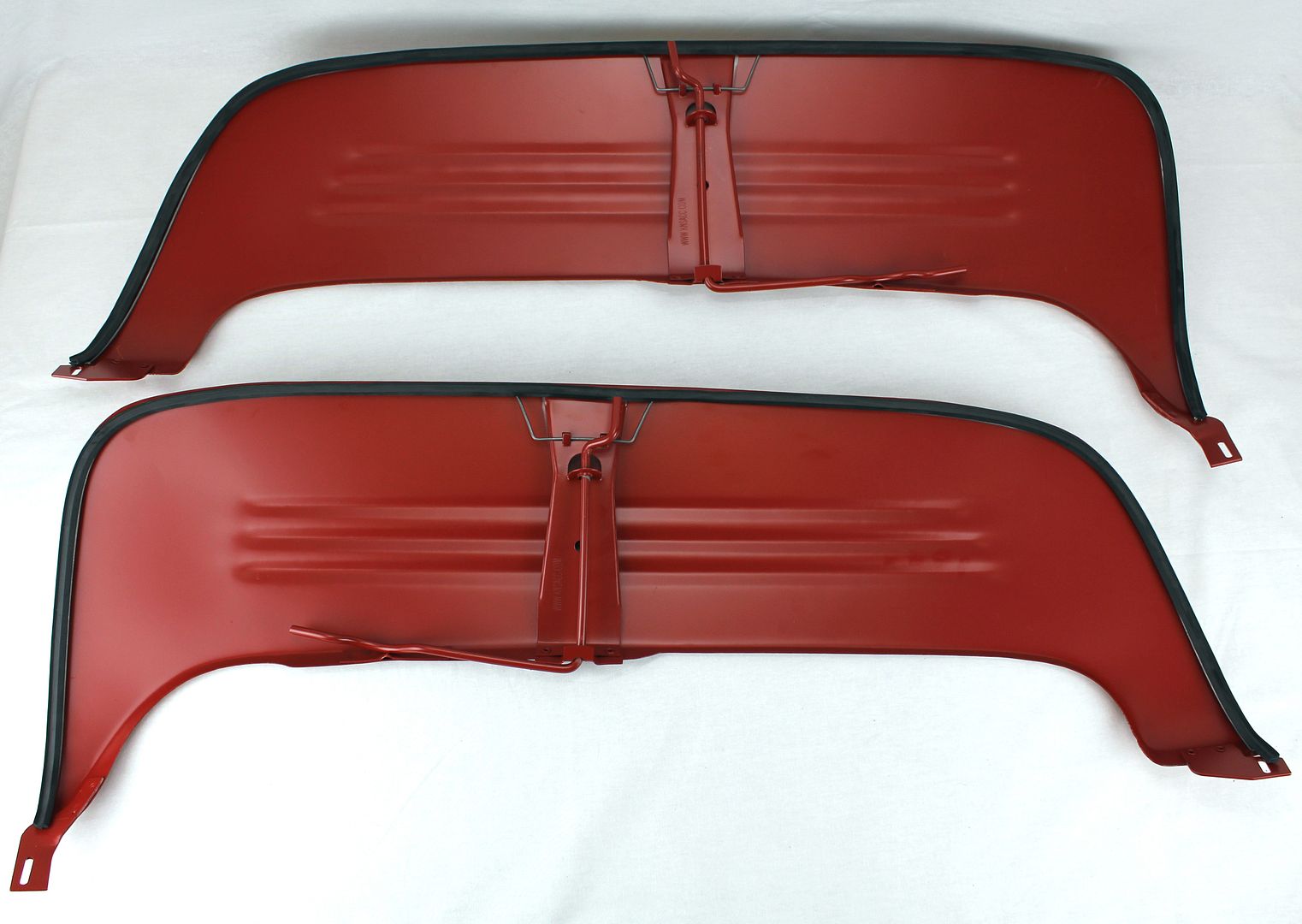 49 50 51 Ford Crestline Custom Deluxe Ribbed Steel Fender Skirts 1949